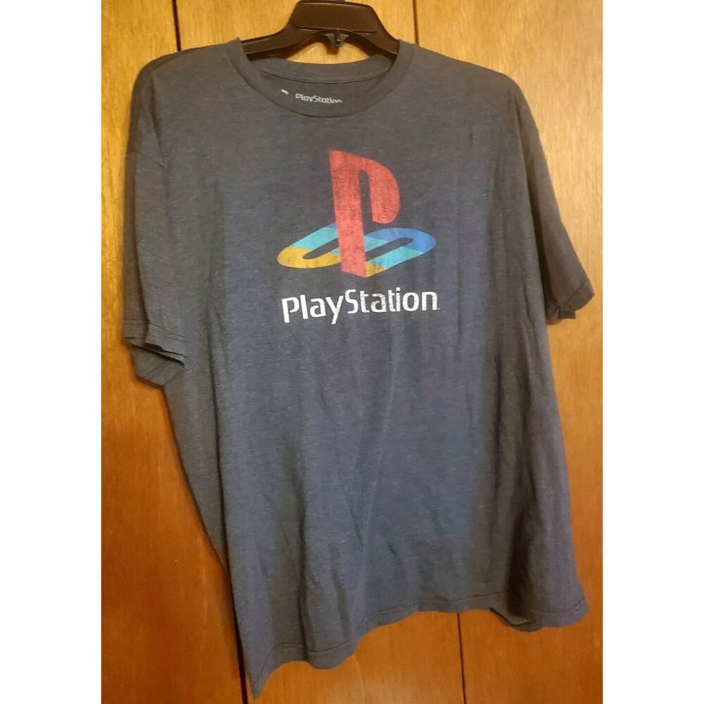 PLAYSTATION Gray T-SHIRT Mens Sz 2x Retro Tee Shirt